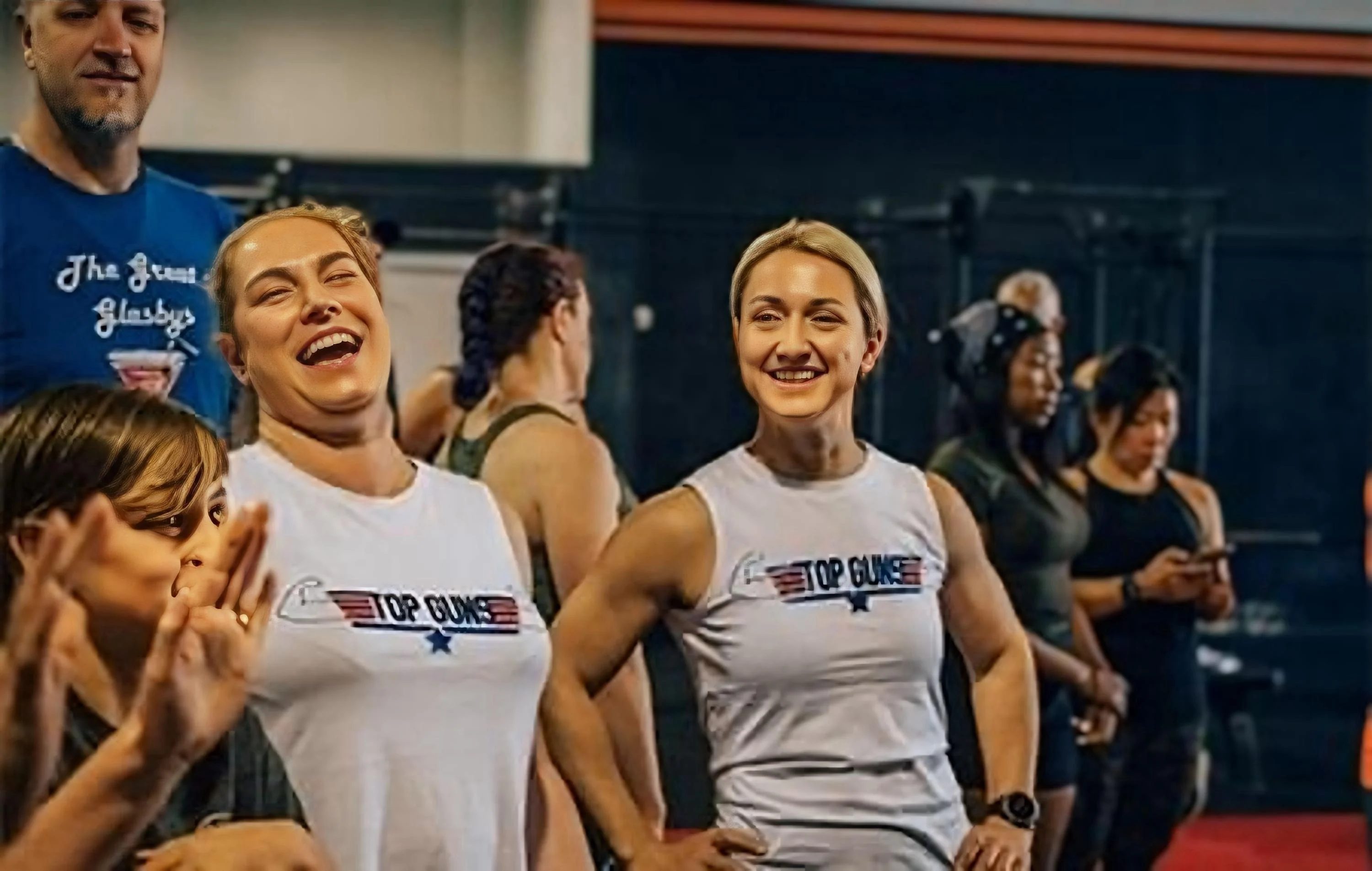 LX Fitness members together in the gym